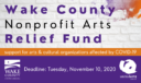 Information Session for Wake County Nonprofit Arts Relief Fund