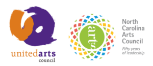 Logos: United Arts Council, NC arts Council