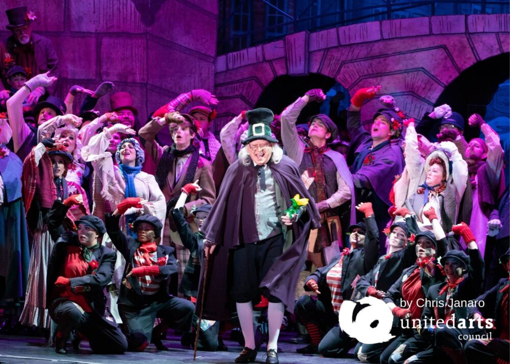 Ira David Wood as ‘Scrooge’ in Theatre in the Park’s “A Christmas Carol” at Duke Energy Center for the Performing Arts Raleigh, December 11, 2019