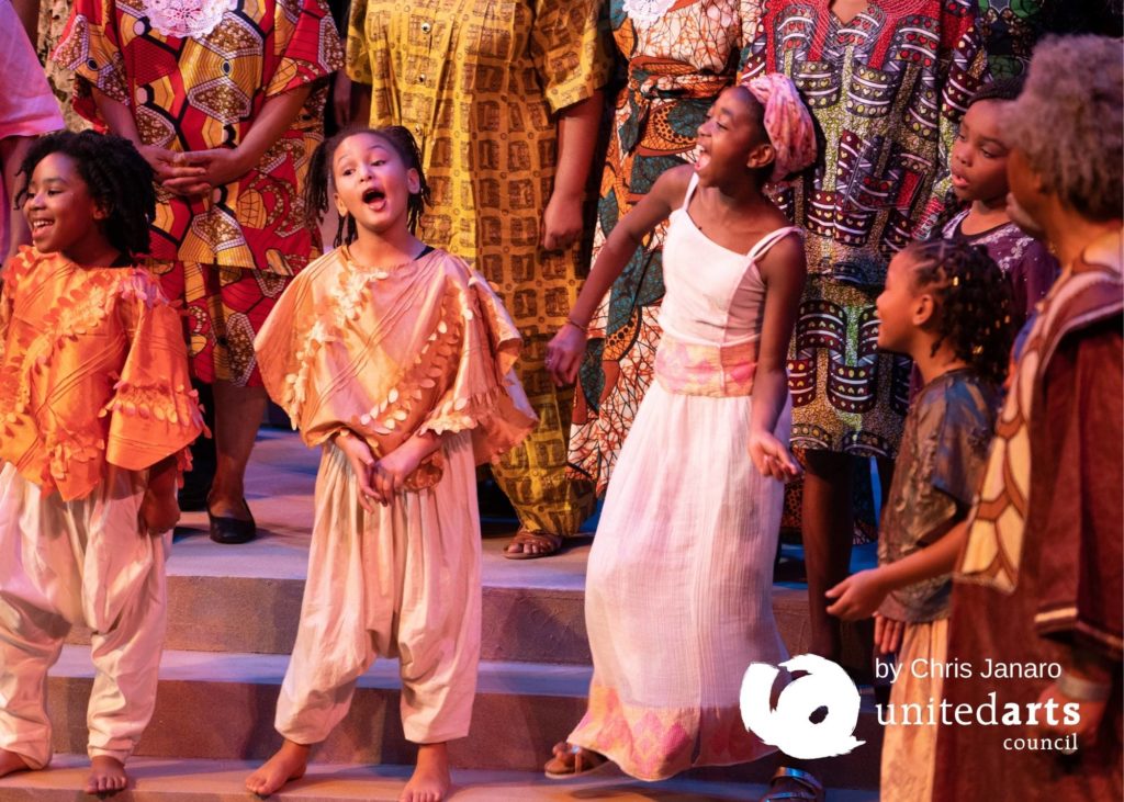 Young Performers in Justice Theater Project’s “Black Nativity”, December 16, 2019, Raleigh