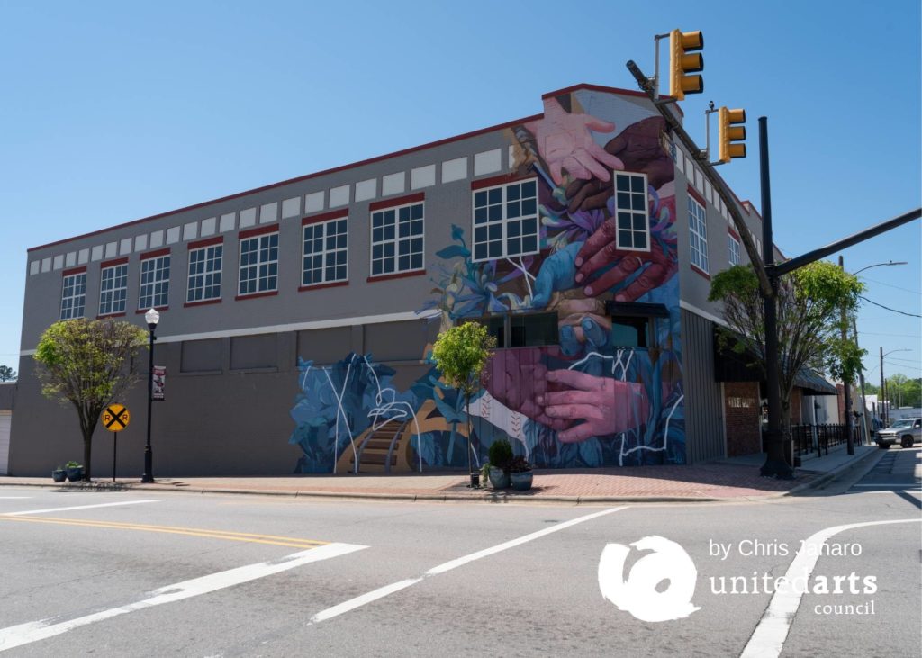 Zebulon Mural by Taylor White completed in 2019, Zebulon, April 14, 2020