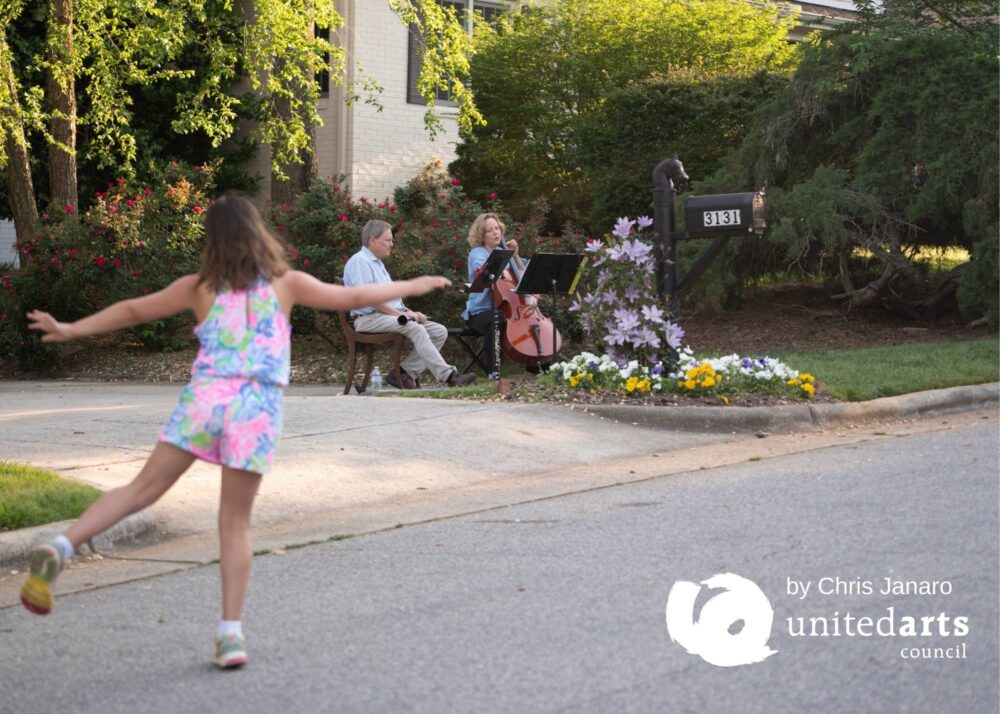 Driveway Concert with Elizabeth Beilman of NC Symphony and Jimmy Gilmore of Aurora Musicalis Raleigh, May 3, 2020