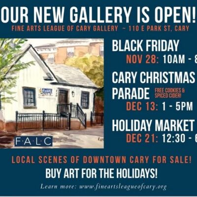 Fine Arts League of Cary New Gallery Opening